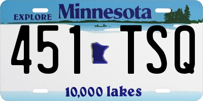 MN license plate 451TSQ