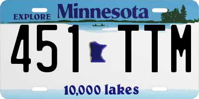 MN license plate 451TTM