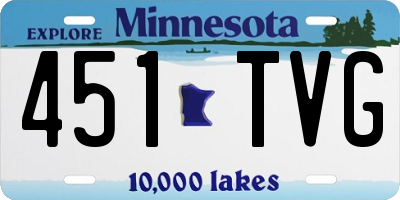 MN license plate 451TVG