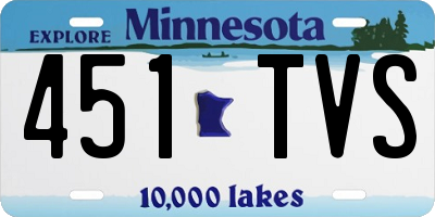 MN license plate 451TVS