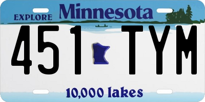 MN license plate 451TYM