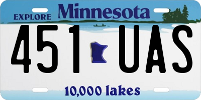 MN license plate 451UAS