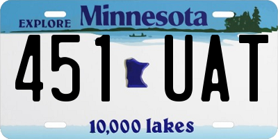 MN license plate 451UAT