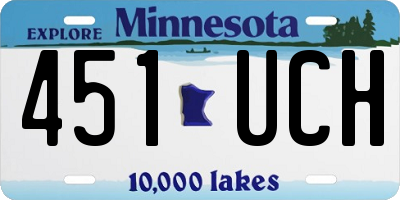MN license plate 451UCH