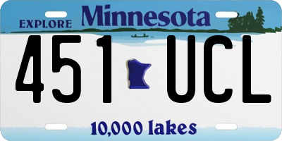 MN license plate 451UCL