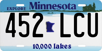 MN license plate 452LCU