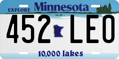 MN license plate 452LEO