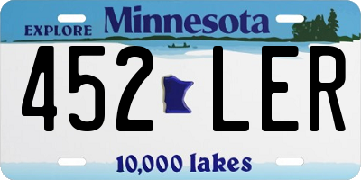 MN license plate 452LER