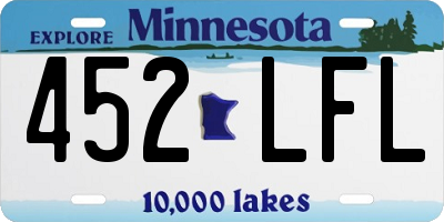 MN license plate 452LFL