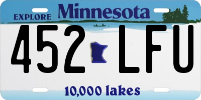 MN license plate 452LFU
