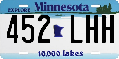 MN license plate 452LHH