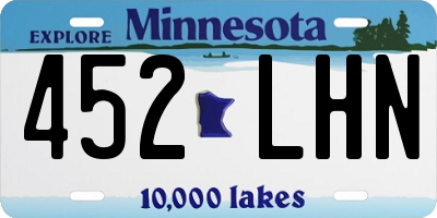 MN license plate 452LHN