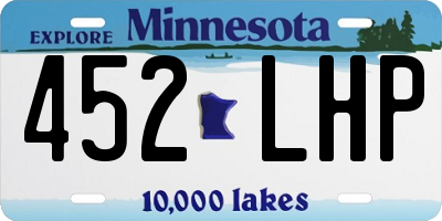 MN license plate 452LHP