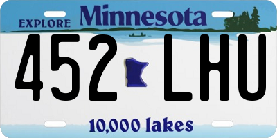 MN license plate 452LHU