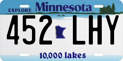 MN license plate 452LHY