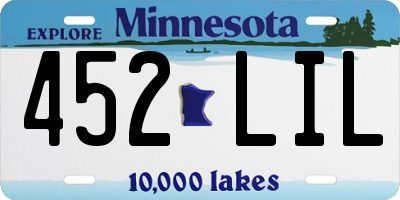 MN license plate 452LIL