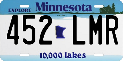 MN license plate 452LMR