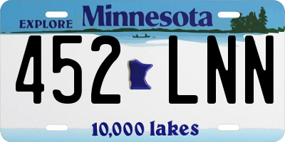 MN license plate 452LNN