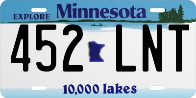 MN license plate 452LNT