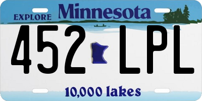 MN license plate 452LPL