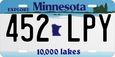 MN license plate 452LPY