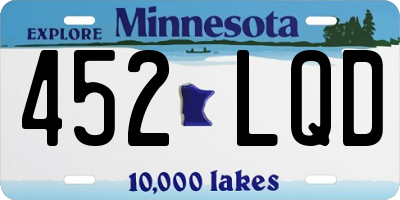 MN license plate 452LQD
