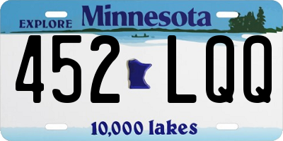 MN license plate 452LQQ