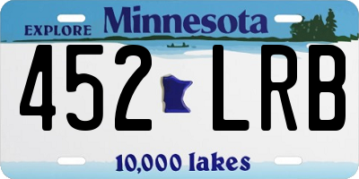 MN license plate 452LRB