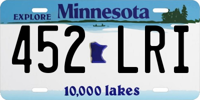 MN license plate 452LRI