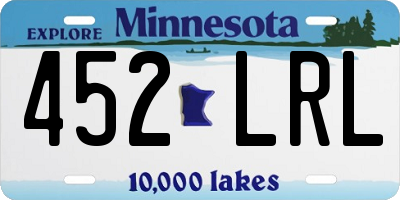MN license plate 452LRL