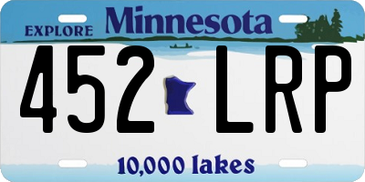 MN license plate 452LRP