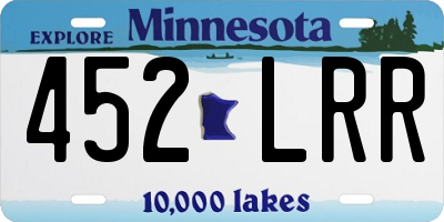 MN license plate 452LRR