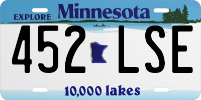 MN license plate 452LSE