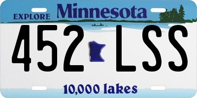 MN license plate 452LSS