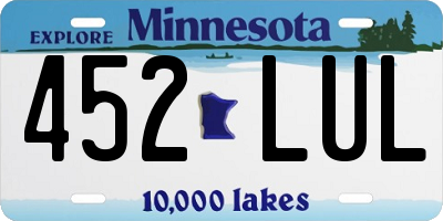 MN license plate 452LUL