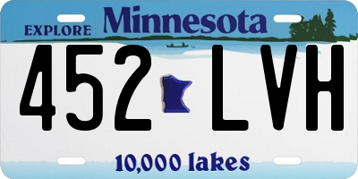 MN license plate 452LVH