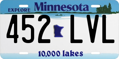 MN license plate 452LVL
