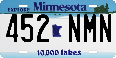 MN license plate 452NMN