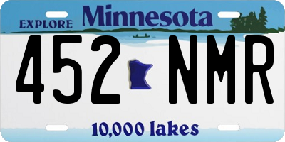 MN license plate 452NMR