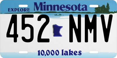 MN license plate 452NMV