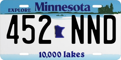 MN license plate 452NND