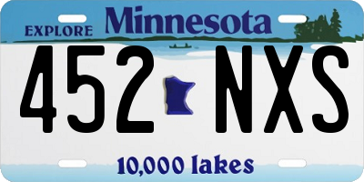 MN license plate 452NXS
