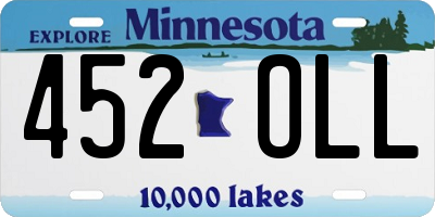 MN license plate 452OLL