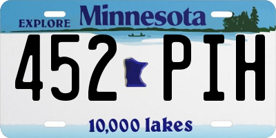 MN license plate 452PIH