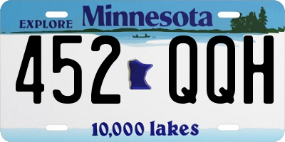 MN license plate 452QQH