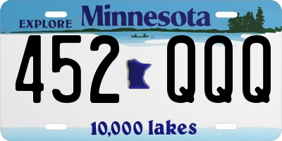 MN license plate 452QQQ