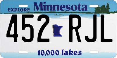 MN license plate 452RJL