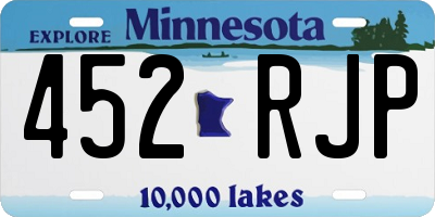 MN license plate 452RJP