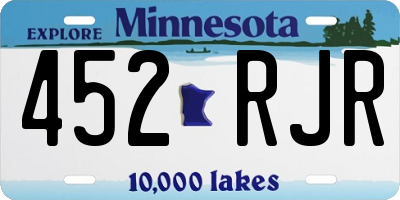 MN license plate 452RJR