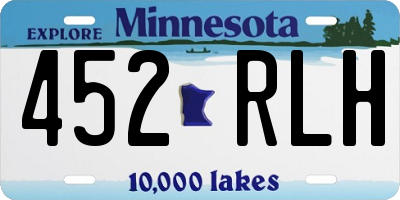 MN license plate 452RLH